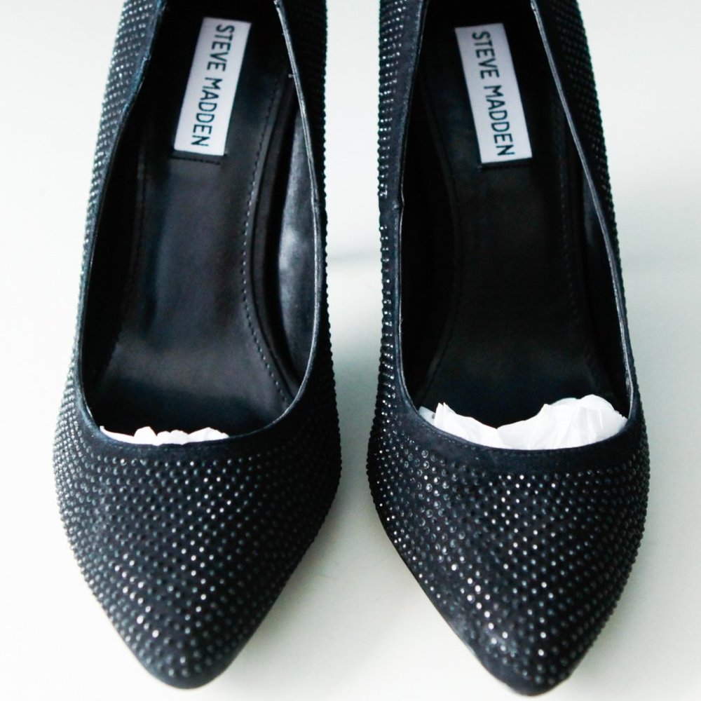 Steve Madden Black Superhot Multi Heels